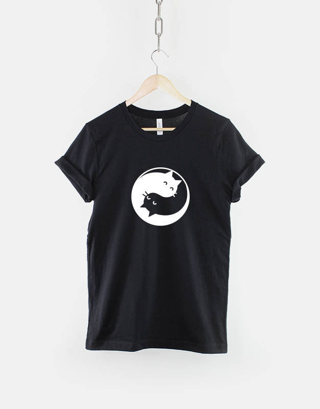 Cat T-Shirt Cats Cat Gift Ying Yang Cats Shirt / Cat Mom Lover Gifts