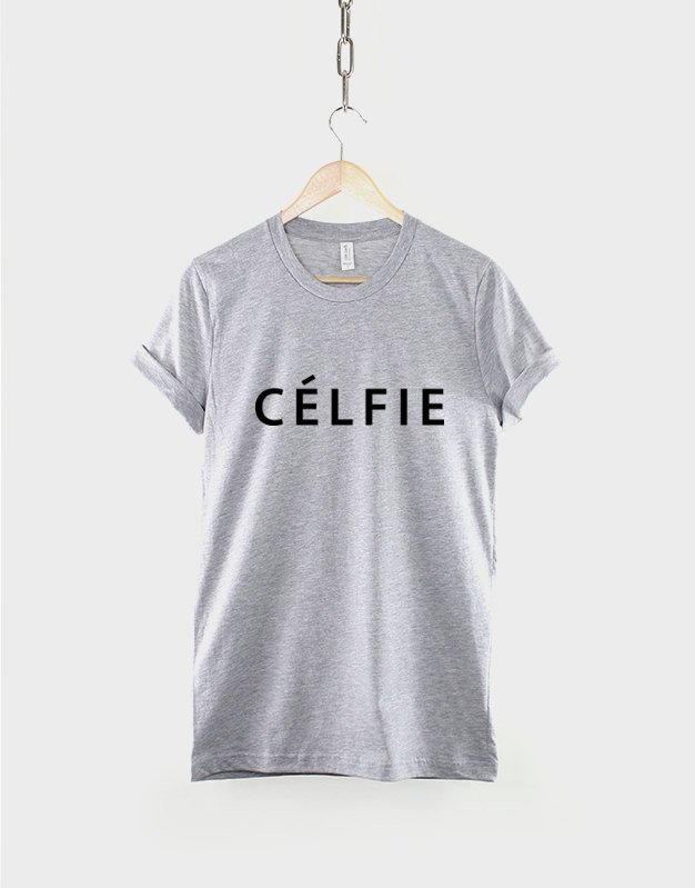 Celfie T-Shirt / Fashion Blogger Black White Hipster T Shirt