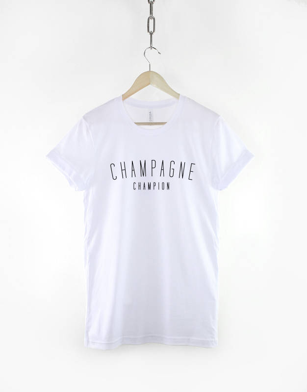 Champagne Champion TShirt / Bridal Party Shirts / Bachelorette Party T-Shirts Hen Party