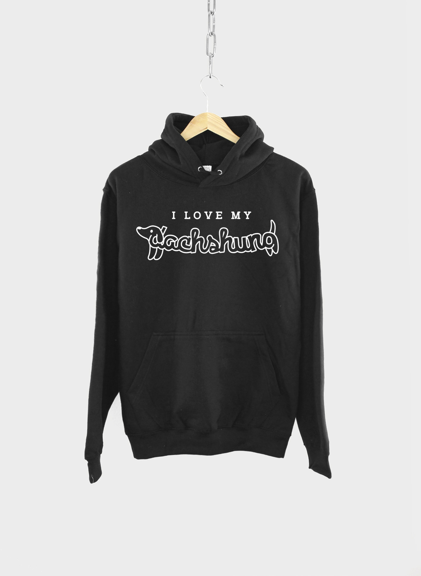 Dachshund Sausage Dog Owner Hoodie / I Love My Dachshund Hoodie Sweatshirt / Dachshund Owner Shirt Dog Lover Hoody Jumper Puppy Dog Sweater