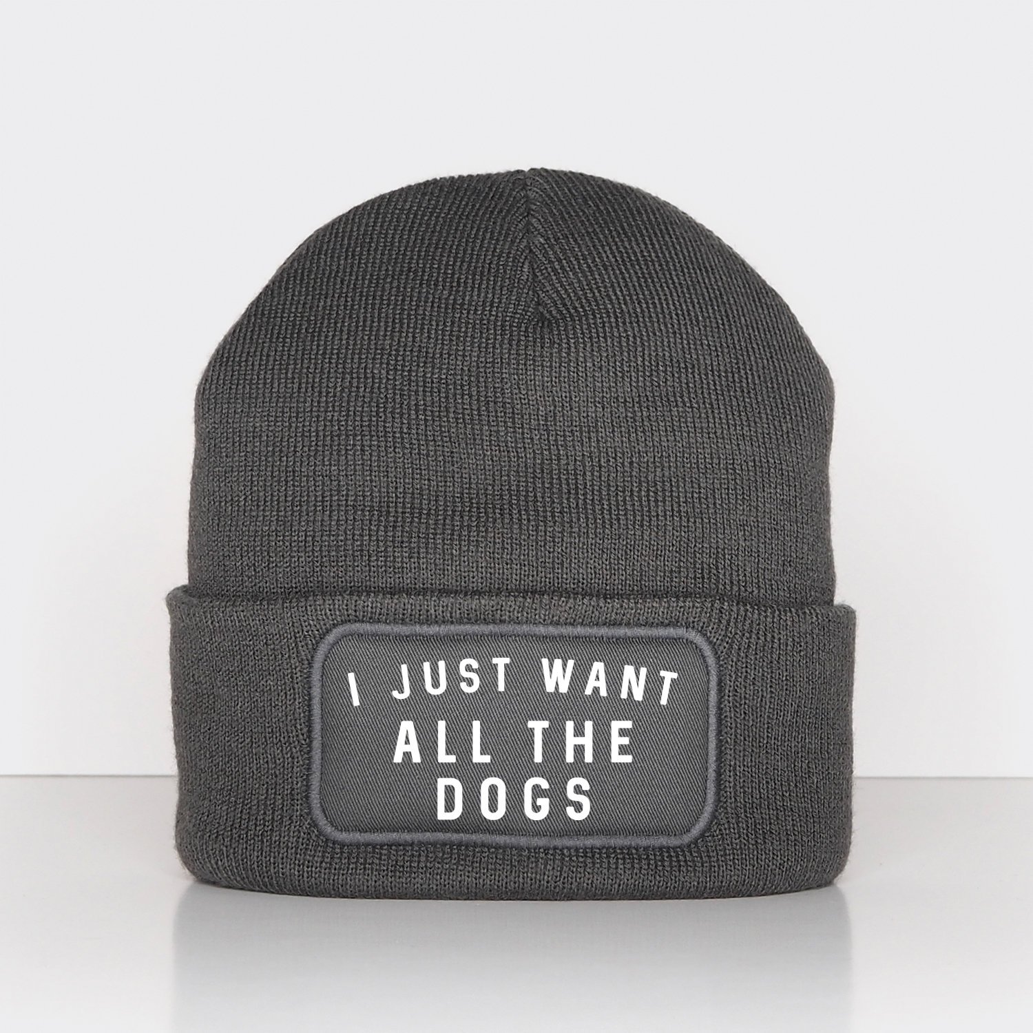 Dog Lover Beanie / I Just Want All The Dogs Beanie Hat / Pug French Bulldog Puppy German Shepherd Husky Chihuahua Dog Owner Doberman Poodle