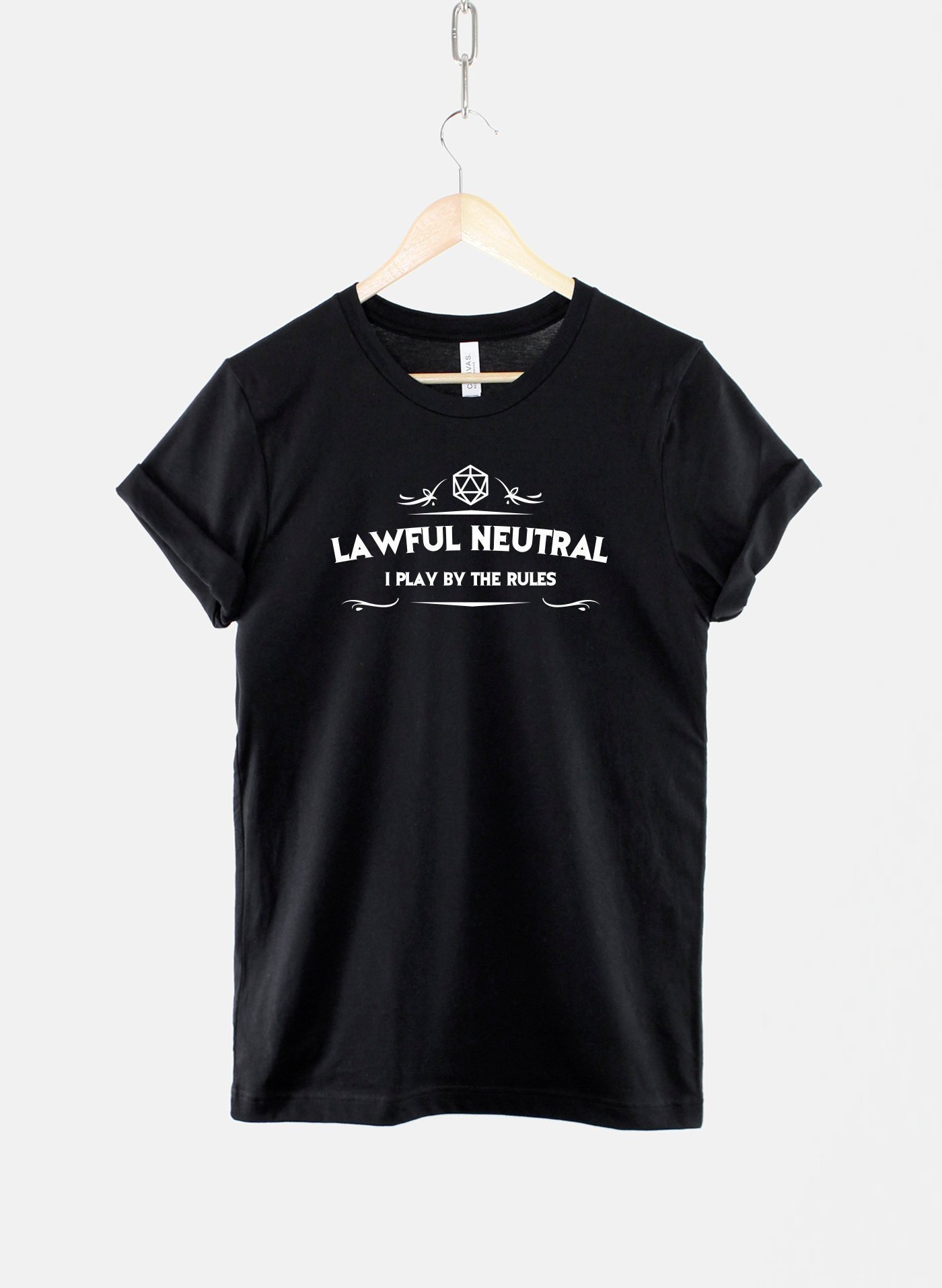 Dungeons And Dragons Inspired T-Shirt / Lawful Neutral Alignment Tshirt / RPG Gamer DnD T Shirt