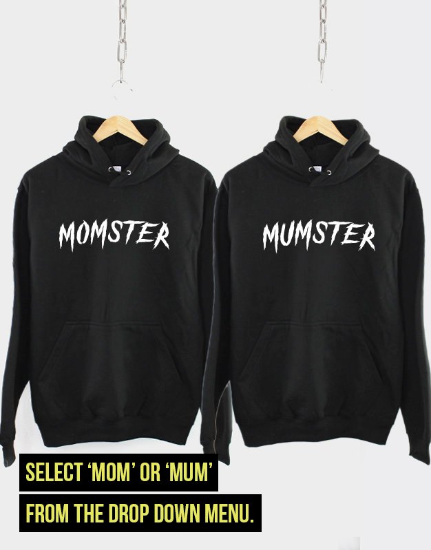 Halloween Momster Mumster Hoodie / Funny Halloween Mom Sweatshirt / Mum Halloween Costume Gift
