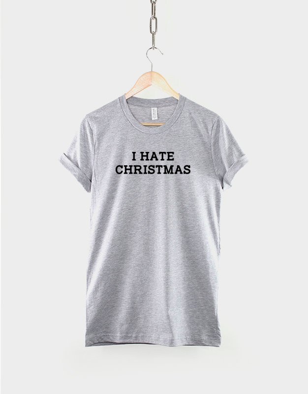 I hate Christmas Tshirt / Bah Humbug / Anti Social Xmas T Shirt / Secret Santa Gift