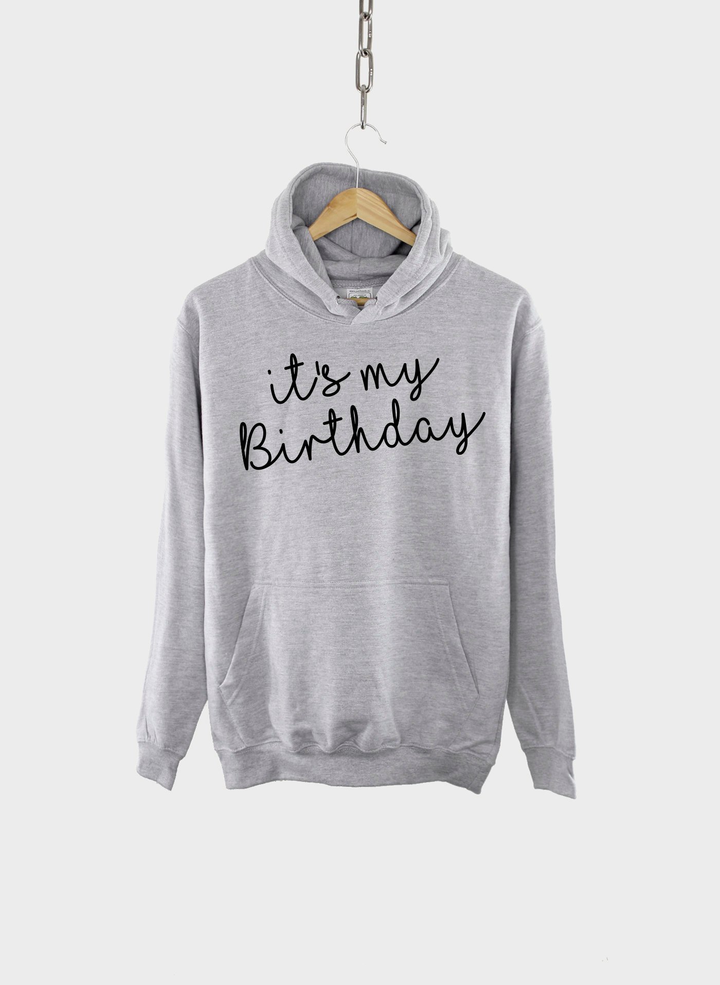 Kids Birthday Hoodie Script Print / It's My Birthday Children's And Infant Sizes