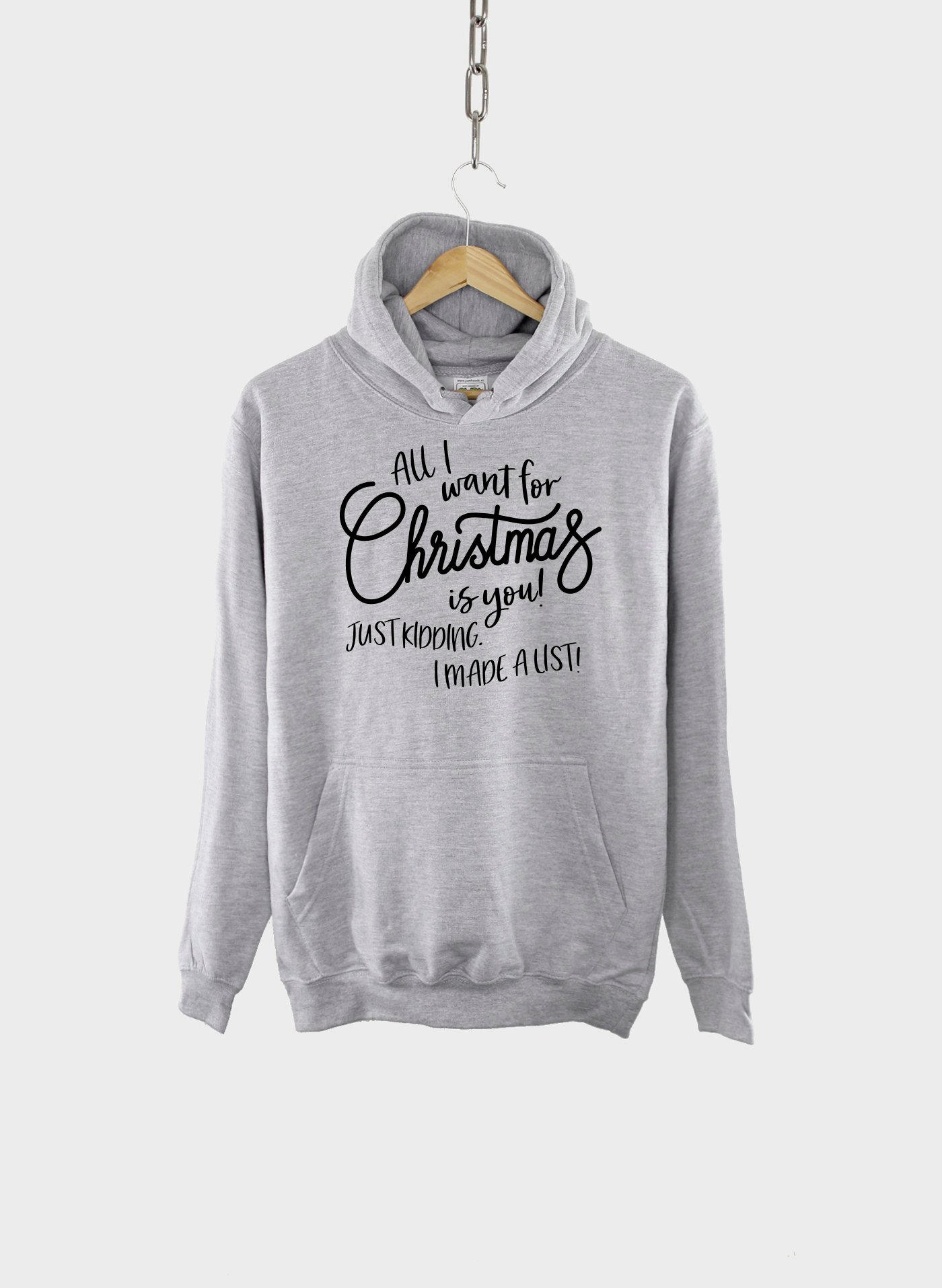Kids Christmas Hoodie / All I Want For Christmas Hoody / Funny Holidays Hoody