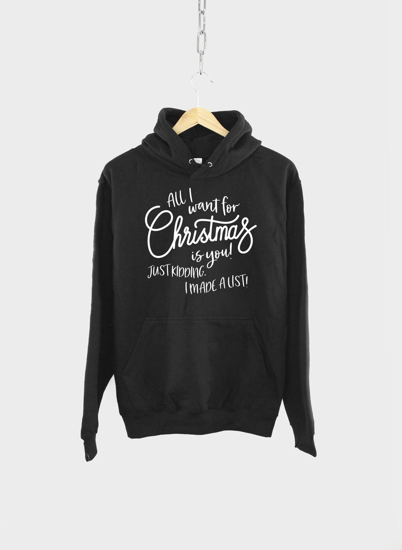 Kids Christmas Hoodie / All I Want For Christmas Hoody / Funny Holidays Hoody