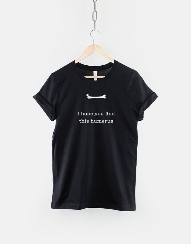 Kids Funny Halloween Shirt / I Hope You Find This Humerus Skeleton Bone Halloween T-Shirt