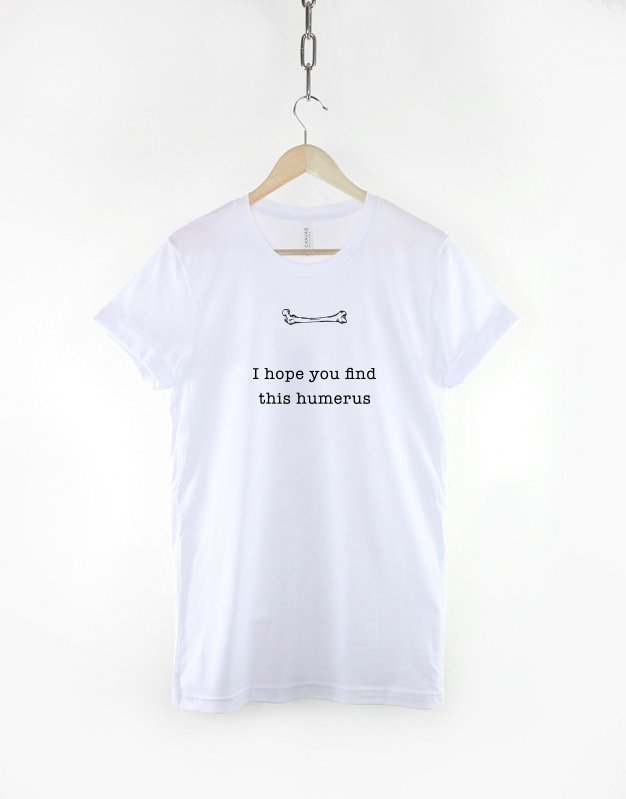 Kids Funny Halloween Shirt / I Hope You Find This Humerus Skeleton Bone Halloween T-Shirt