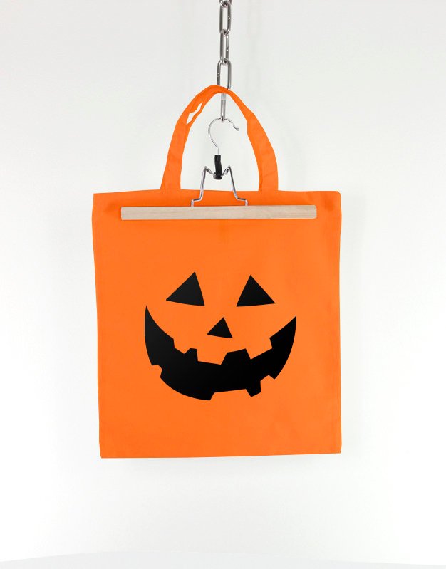Kids Halloween Pumpkin Trick Or Treat Tote Bag