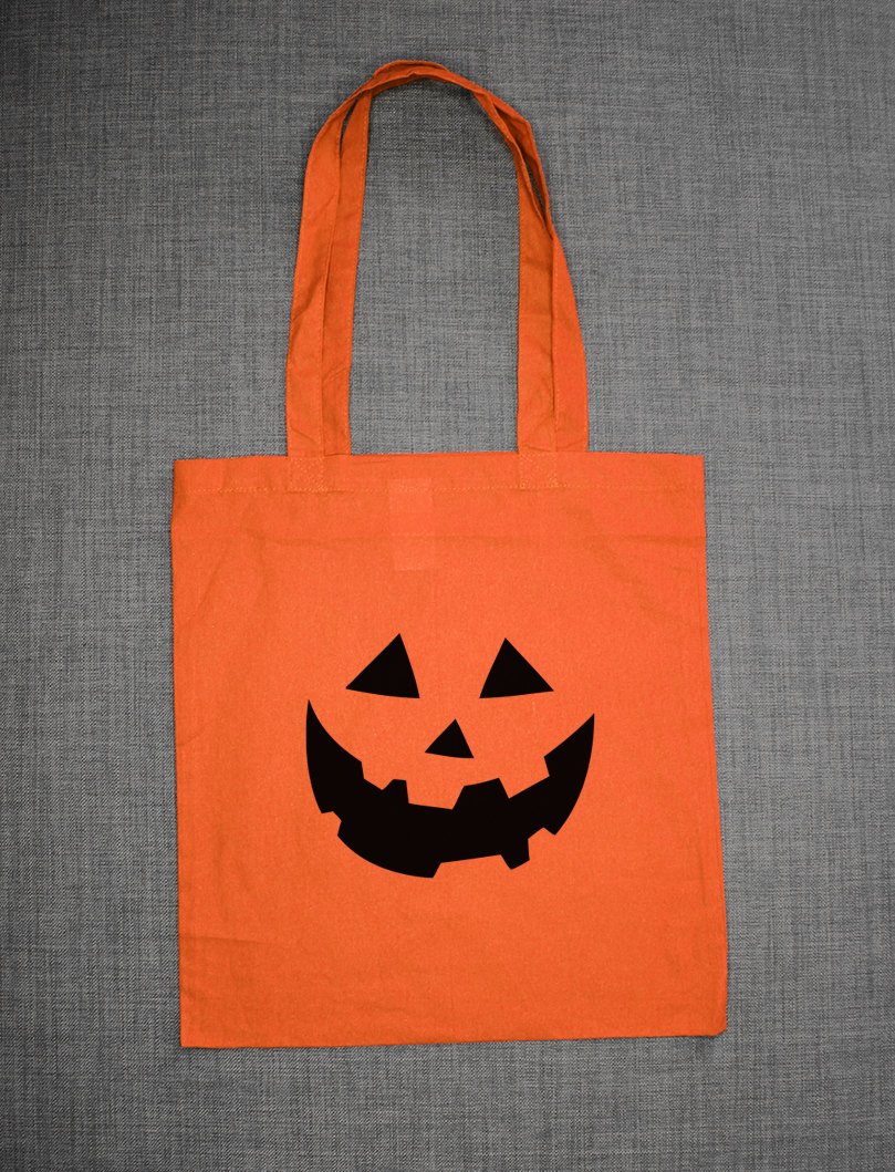 Kids Halloween Pumpkin Trick Or Treat Tote Bag