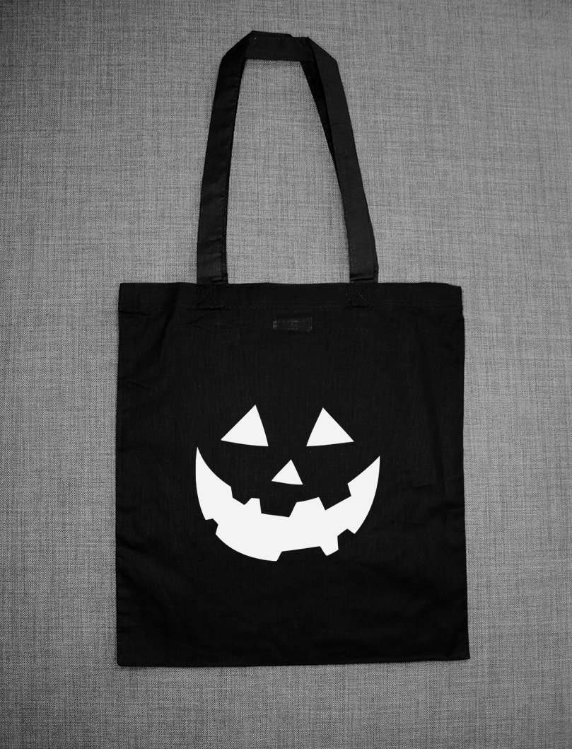 Kids Halloween Pumpkin Trick Or Treat Tote Bag