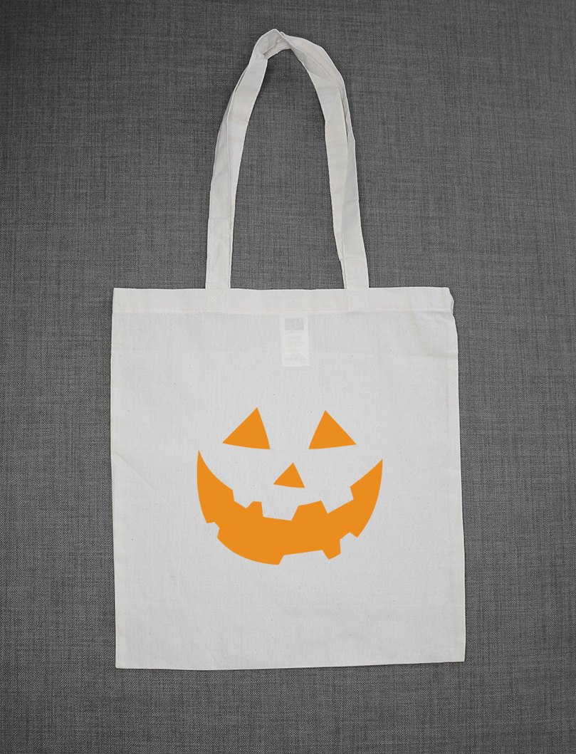 Kids Halloween Pumpkin Trick Or Treat Tote Bag