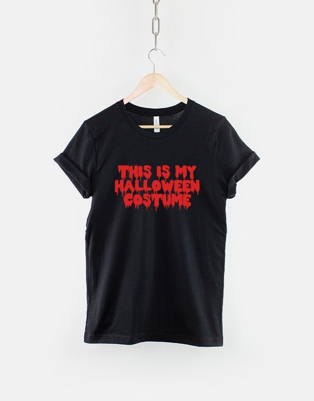 Kids Halloween Slogan Shirt / This Is My Halloween Costume T-Shirt