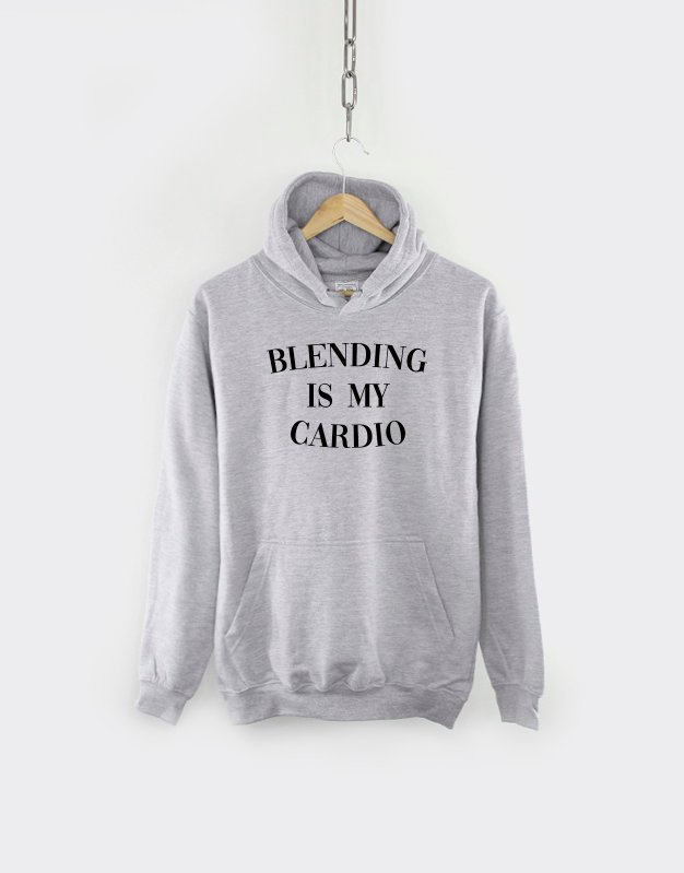 Makeup Hoodie / Blending Is My Cardio Hooded Sweater / Gym Workout Make Up Artist Sweatshirt / MUA Gift