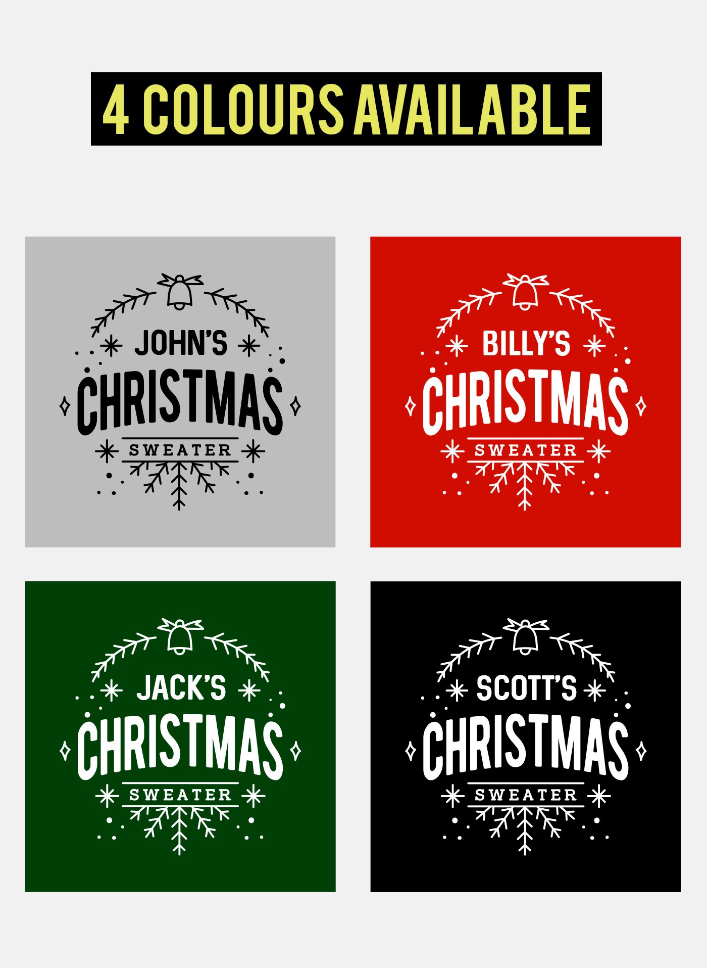 Personalized Christmas Sweater / Customized Xmas Gift Sweatshirt