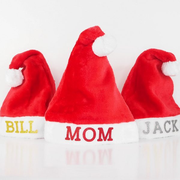 Furry Personalised Red Christmas Hat