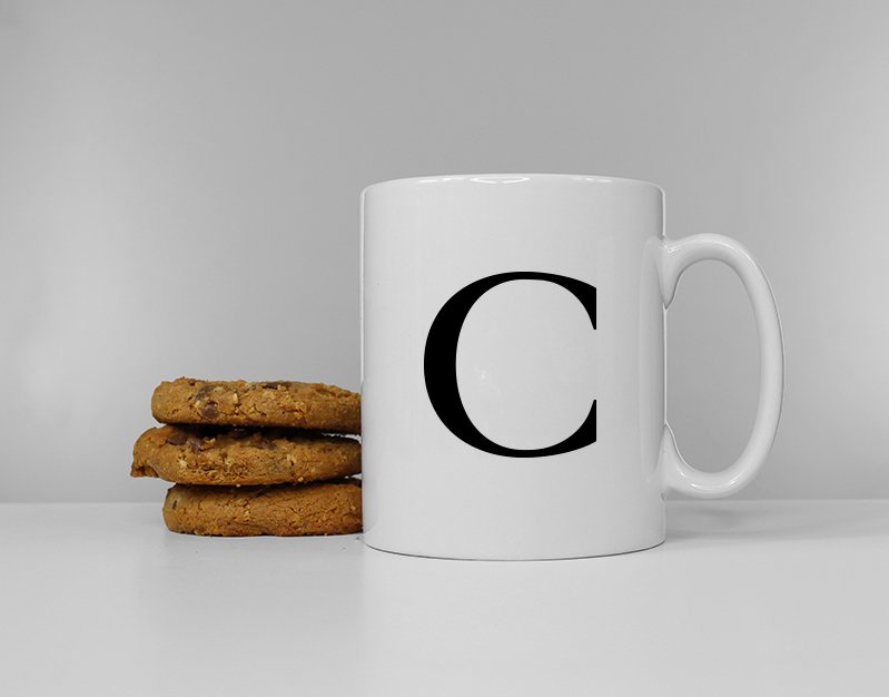 Personalized Monogram Mug / Personalized Mug Coffee Mug / Custom Mug / Housewarming Gift / / Initial Letter Cup