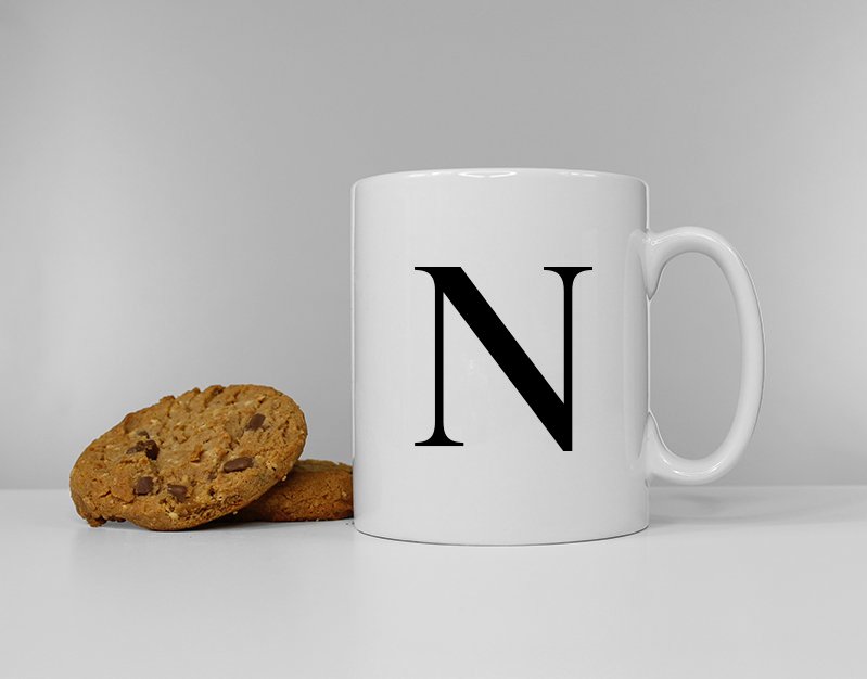 Personalized Monogram Mug / Personalized Mug Coffee Mug / Custom Mug / Housewarming Gift / / Initial Letter Cup