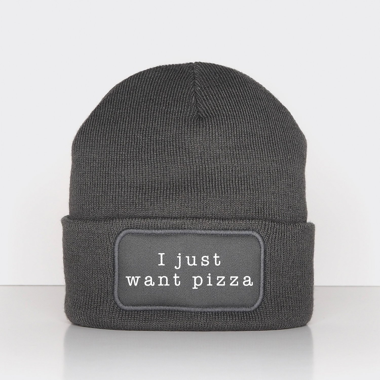 Pizza Beanie Hat / I Just Want Pizza Beanies / Slouchy Beanie Hats I Love Food Pizza Hat / Pizza Party Winter Hat