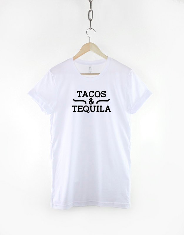 Tacos and Tequila Shirt / Mexican Taco Fiesta Party T Shirt / Cinco De Mayo / Mexican Food T-Shirt