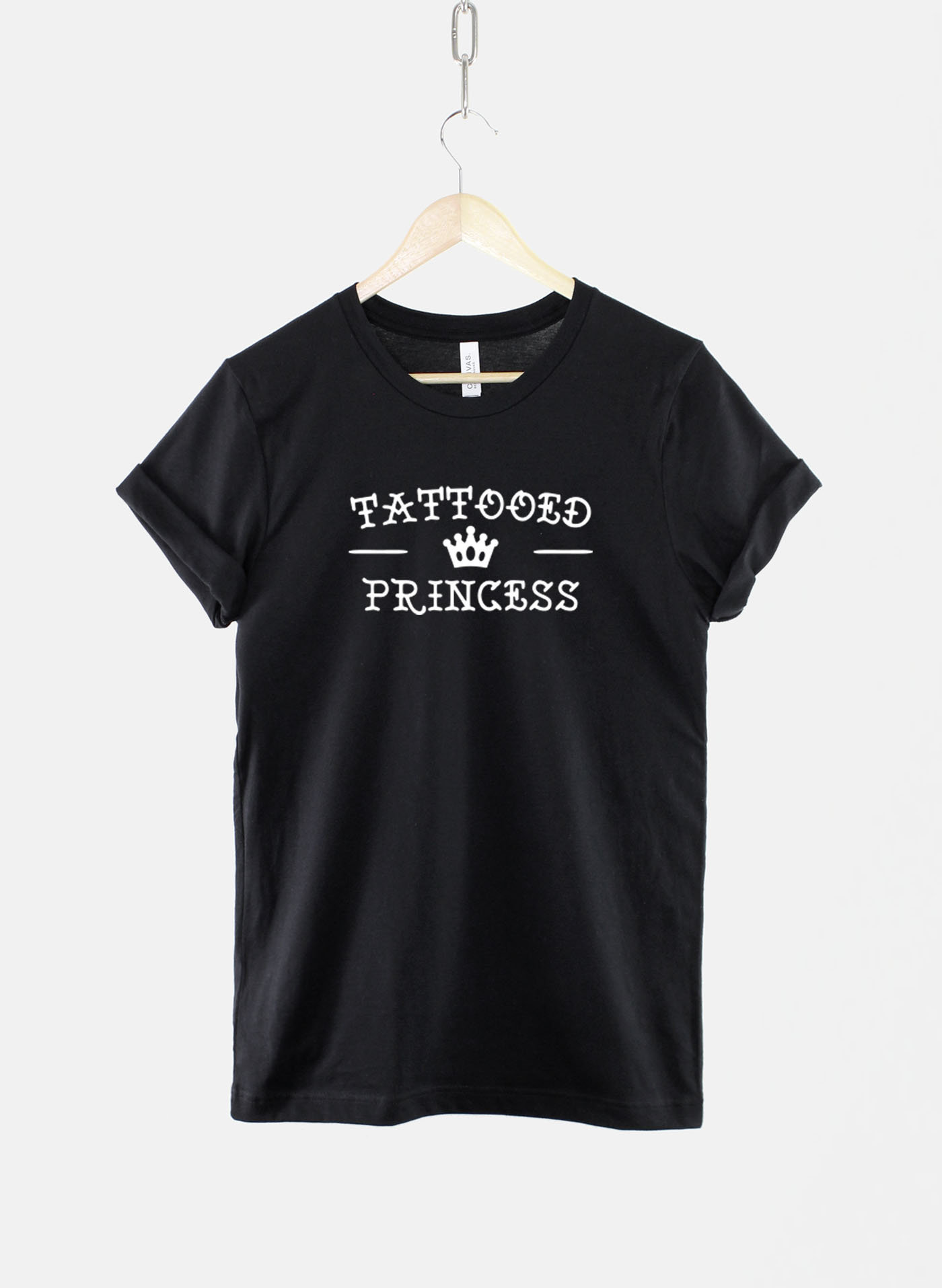 Tattooed Princess TShirt / Tattoo Goth Girl T-Shirt